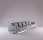 Britten Sofa – Stylish gray sectional sofa with plush cushions and modern minimalist design.