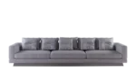 Britten Sofa – Stylish gray sectional sofa with plush cushions and modern minimalist design.