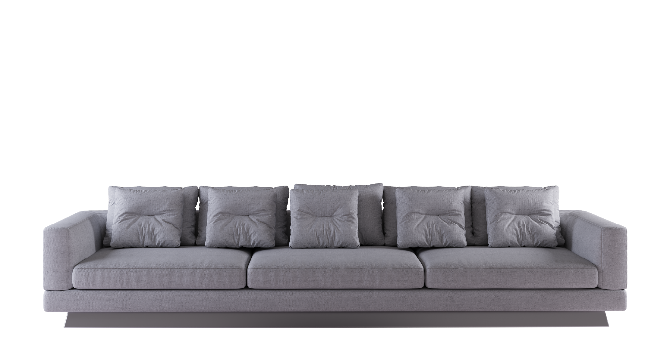 Britten Sofa – Stylish gray sectional sofa with plush cushions and modern minimalist design.