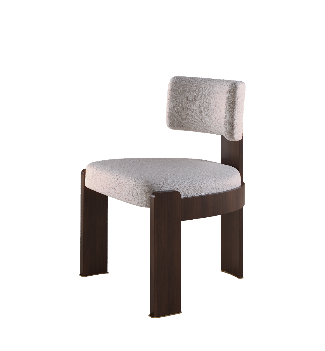 Byrd Dining Chair with comfortable upholstery and rich wooden frame, modern design.
