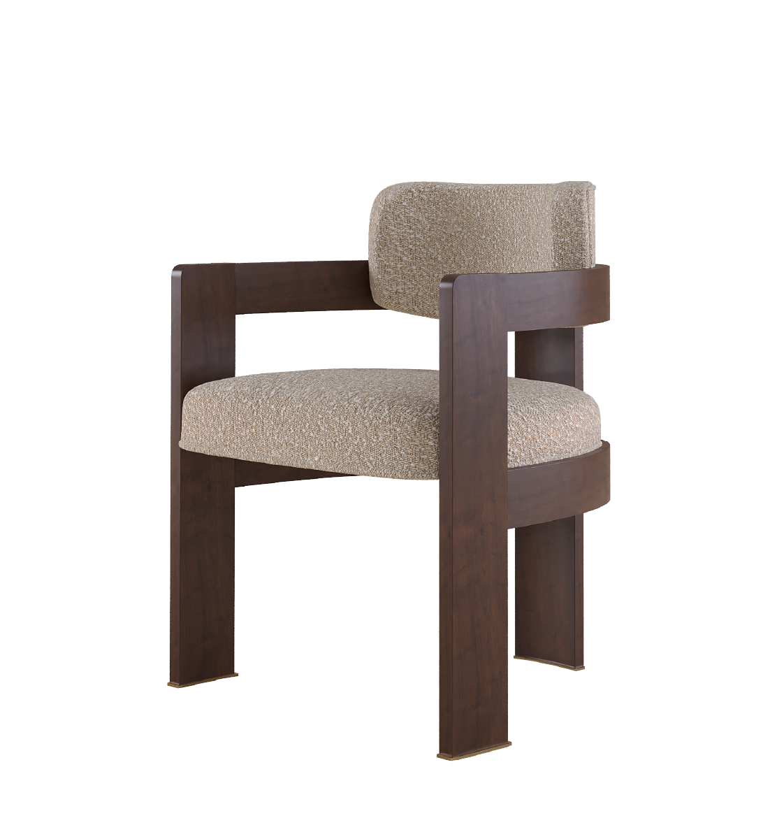 Byrd Dining Chair with comfortable upholstery and rich wooden frame, modern design.